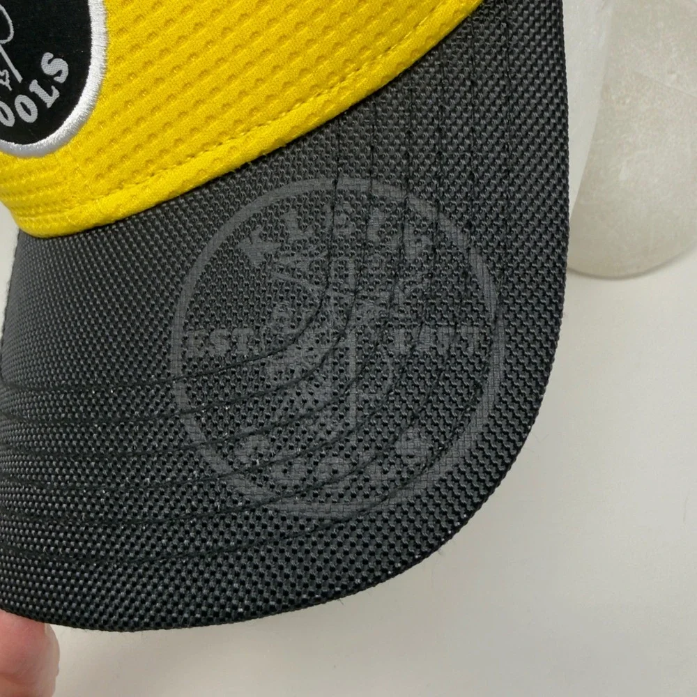 Klein Tools Yellow Black Adjustable Baseball Cap Lineman Logo Hat One Size - Picture 2 of 10